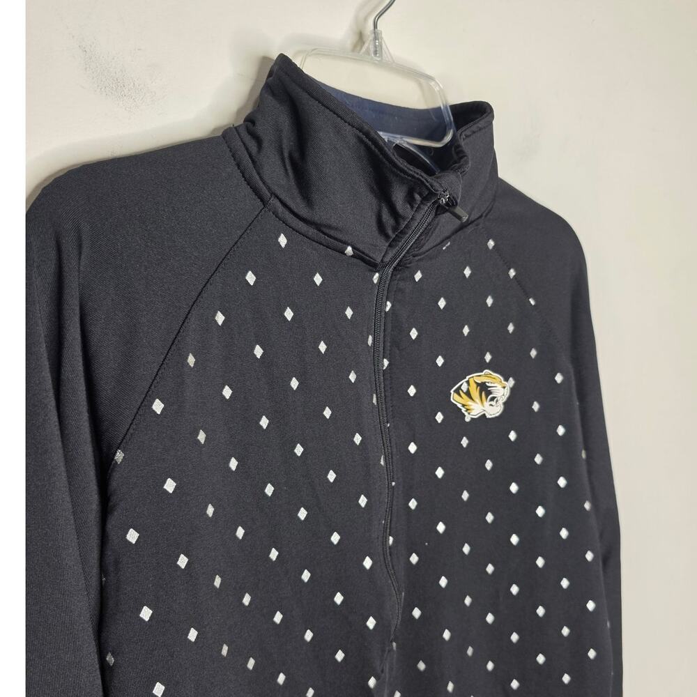 Champion University of Missouri Mizzou Tigers black polka dot pullover - medium - Picture 2 of 6